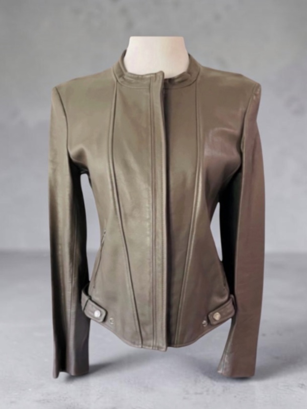THEYSKENS’ THEORY Leather Moto Jacket Size Large